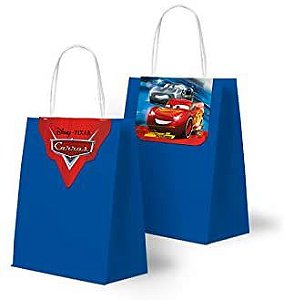 FECHAMENTO PARA SACOLA FESTA CARROS SILVER 3 - 08 UNIDADES - REGINA FESTAS