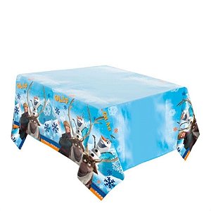 TOALHA DE MESA FESTA OLAF FROZEN - 2,20M X 1,20M - REGINA FESTAS