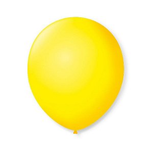 BALÃO DE FESTA LATEX 9'' 23CM - AMARELO CITRINO - 50 UNIDADES - SÃO ROQUE