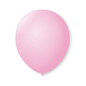 BALÃO DE FESTA LATEX 9'' 23CM - ROSA BABY - 50 UNIDADES - SÃO ROQUE