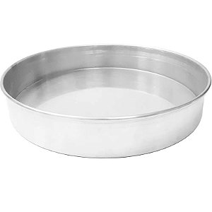 FORMA REDONDA FUNDO FIXO 30X7 CM  DE ALUMINIO - FO051 - RS ACESSÓRIOS