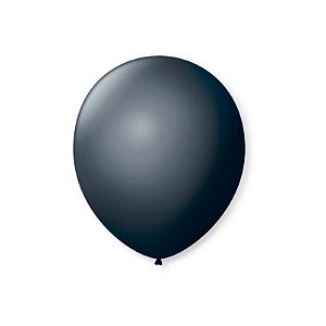 BALÃO DE FESTA LATEX 7'' 18CM - PRETO ÉBANO - 50 UNIDADES - SÃO ROQUE