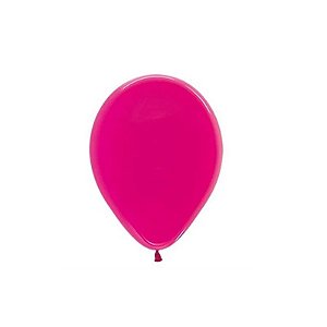 BALÃO DE FESTA LATEX R5'' 13CM - CRISTAL FÚCSIA - 50 UNIDADES - SEMPERTEX CROMUS