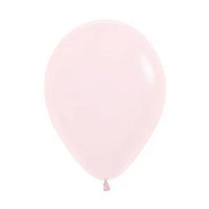 BALÃO DE FESTA LATEX R5'' 13CM - ROSA PASTEL MATTE - 50 UNIDADES - SEMPERTEX CROMUS