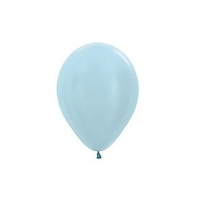 BALÃO DE FESTA LATEX R5'' 13CM - AZUL SATIN - 50 UNIDADES - SEMPERTEX CROMUS