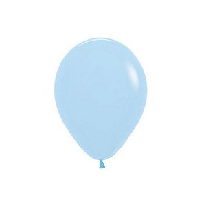 BALÃO DE FESTA LATEX R5'' 13CM -  AZUL PASTEL TRANSLÚCIDO - 50 UNIDADES - SEMPERTEX CROMUS