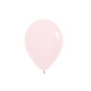 BALÃO DE FESTA LATEX R5'' 13CM - CRISTAL PASTEL ROSA - 50 UNIDADES - SEMPERTEX CROMUS