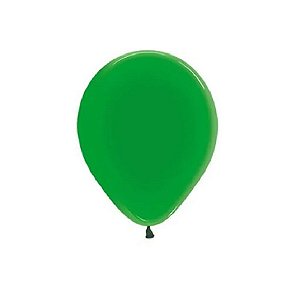 BALÃO DE FESTA LATEX R5'' 13CM - VERDE CRISTAL - 50 UNIDADES - SEMPERTEX CROMUS