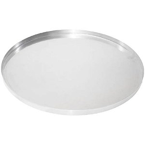 FORMA ALUMÍNIO PARA PIZZA 20 X 1,5 CM - DE ALUMÍNIO - COD: FO006 - RS PANIFICAÇÃO