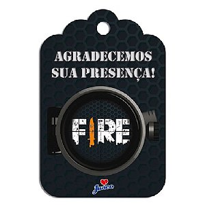 TAG DE AGRADECIMENTO FESTA FREE FIRE - COM 08 UNIDADES - JUNCO