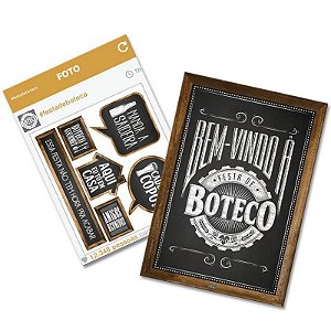 KIT DECORATIVO FESTA BOTECO - 8 ITENS - FESTCOLOR