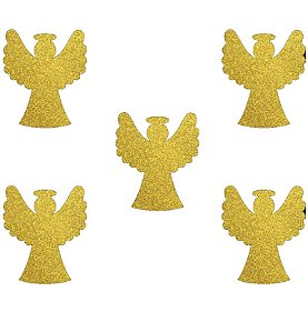 APLIQUE GLITTER ANJO - 05 UNIDADES - PIFFER