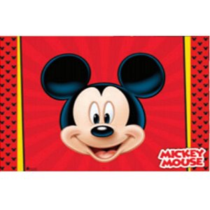 PAINEL GRANDE DE TNT DECORATIVO FESTA MICKEY - 1,40M X 1,03M - PIFFER