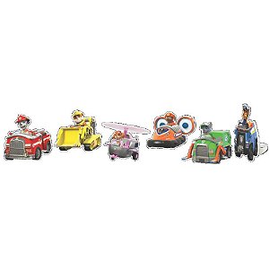 KIT ENFEITES IMPRESSO FESTA PATRULHA CANINA - E.V.A 06 UNIDADES - PIFFER