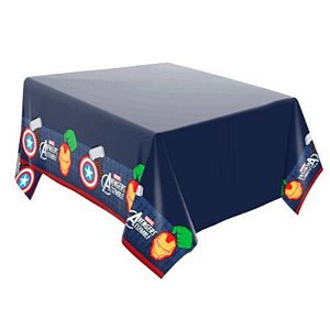 TOALHA DE MESA PAPEL - FESTA OS VINGADORES ÍCONES - 2,20M X 1,20M - CONTÉM 01 UNIDADE - REGINA FESTAS