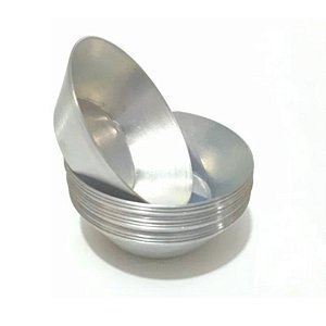 FORMINHA EMPADA N°5 4,8 CM X 3,1 CM X 8,2 CM COD:FO232 - ALUMÍNIO - RS PANIFICAÇÃO