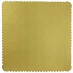 BASE PARA BOLO CAKE BOARD QUADRADO OURO 28 CM - ULTRAFEST