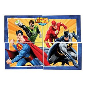 PAINEL GIGANTE PARA DECORAÇÃO FESTA LIGA DA JUSTIÇA - 1,28M X 0,90CM - FESTCOLOR