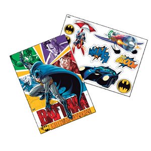 KIT DECORATIVO CARTONADO FESTA BATMAN - 01 PAINEL 64 X 45CM + 9 PEÇAS DESTACÉVEIS - FESTCOLOR