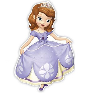 PERSONAGEM DECORATIVO FESTA PRINCESA SOFIA - 42,5 X 63,5 -  REGINA FESTAS