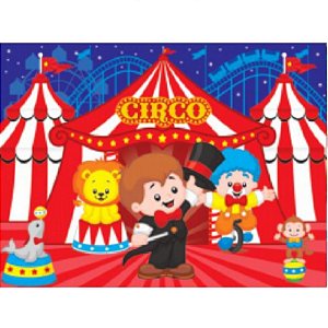 PAINEL DE TNT DECORATIVO FESTA CIRCO - 1,40M X 1,03M - PIFFER