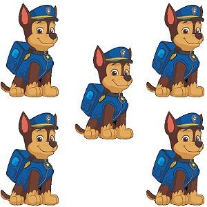 MICRO PERSONAGEM PATRULHA CANINA CHASE - COM 06 UNIDADES -  PIFFER