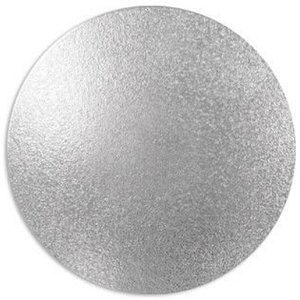 DISCO PARA BOLOS E TORTAS PRATA 15 CM - COM 20 UNIDADES - ULTRAFEST