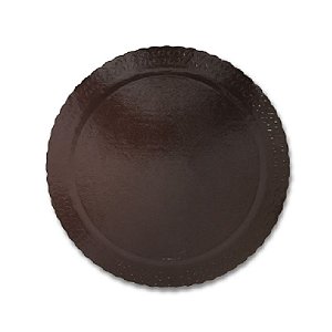 BASE PARA BOLO CAKE BOARD REDONDO MARROM 26 CM - ULTRAFEST