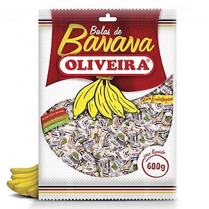 BALA DE BANANA PACOTE 500G - OLIVEIRA