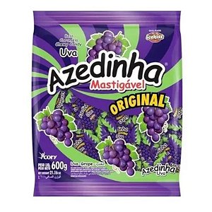 BALA MASTIGÁVEL AZEDINHA UVA ICE KISS 600G - CORY