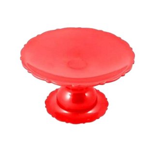 BOLEIRA MINI CAKE VERMELHO -12X7X12CM - CONTÉM 01 UNIDADE - LSC TOYS