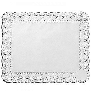 TOALHA DE PAPEL RENDADA MODELO 3427 BRANCO - 34CM X 27 CM - 08 UNIDADES - MAGO