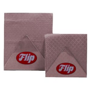 GUARDANAPO LISO MARROM - 20 X 21 CM - 50 UNIDADES - FLIP