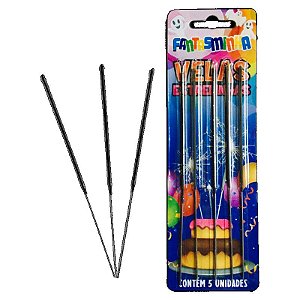 VELA ESTRELINHA - COM 04 UNIDADES - FANTASMINHA