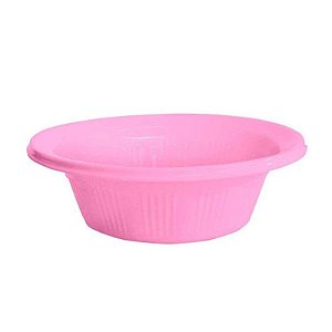 CUMBUCA DESCARTÁVEL DE PLÁSTICO REDONDA ROSA - 10 UNIDADES - 15CM - CÓD.:967/005 - KAIXOTE