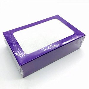 DISPENSER COM 40 GUARDANAPOS DESCARTÁVEIS - ROXO - CÓD.:971/17 - 14CM X 9CM X 4CM - KAIXOTE