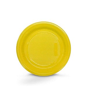 PRATO DESCARTÁVEL AMARELO 15CM 10 UNIDADES - CÓD.: 920/002 - KAIXOTE