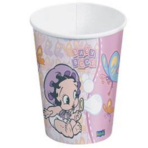 COPO DE PAPEL 200 ML FESTA BETTY BOOP BABY - 08 UNIDADES  - FESTCOLOR