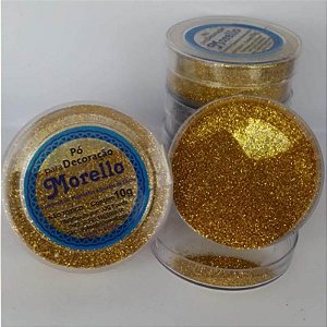 BRILHO PARA DECORAÇÃO - BRILHO DOURADO - 10G - MORELLO