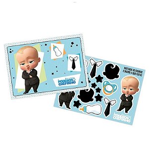 KIT DECORATIVO FESTA O PODEROSO CHEFINHO - 01 PAINEL 64 X 45CM + 01 FOLHA COM PERSONAGENS DESTACÁVEIS - REGINA FESTAS