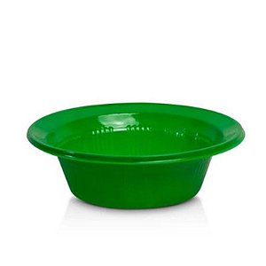 CUMBUCA DESCARTÁVEL DE PLÁSTICO REDONDA VERDE ESCURO - 10 UNIDADES - 15CM - CÓD.:967/011 - KAIXOTE