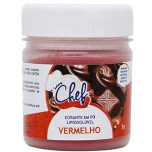 CORANTE EM PÓ LIPOSSOLÚVEL - VERMELHO - 5G - ICEBERG CHEF