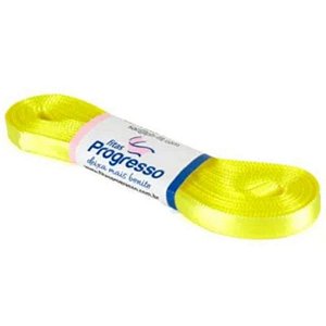 FITA DE CETIM PROGRESSO 7MM Nº1 - 10M COR 242 AMARELO CANÁRIO - 01 UNIDADE - FITAS PROGRESSO