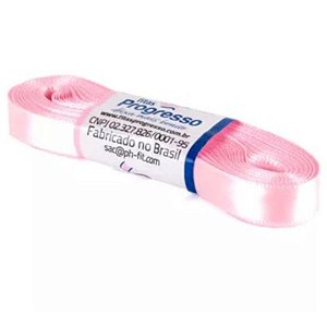 FITA DE CETIM PROGRESSO 10MM - 10M COR 206 ROSA CLARO - 01 UNIDADE - PROGRESSO