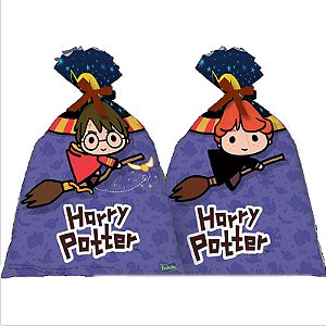 SACOLINHA SURPRESA FESTA HARRY POTTER KIDS - CONTÉM 08 UNIDADES - FESTCOLOR