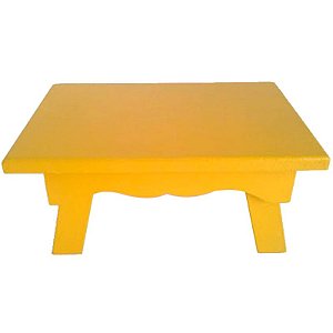 MINI MESA PARA DOCES AMARELO - 19X13,5CM - CONTÉM 01 UNIDADE - SL PAREJA