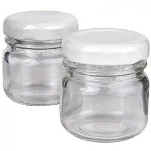 POTE DE ACRÍLICO REDEONDO 40ML - (GELEINHA) - PACOTE COM 10 UNIDADES - SL PAREJA