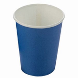 COPO PAPEL LISO AZUL - 270ML - 10 UNIDADES - SILVER FESTAS