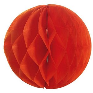 BOLA DE PAPEL COLMÉIA VERMELHO 10'' -  01 UNIDADES - REF.:Q17239 - BRASIMPEX