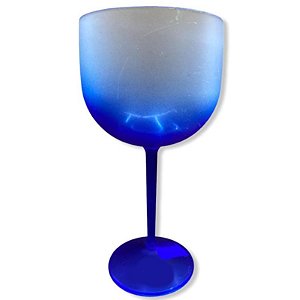 TAÇA DE  GIN DEGRADE AZUL - 01 UNIDADE - MAR PLÁSTICOS